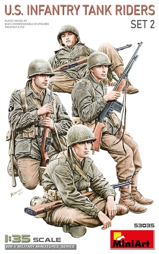 [ MINIART53035 ] Miniart U.S. Infantry Tank Riders Set 2 1/35