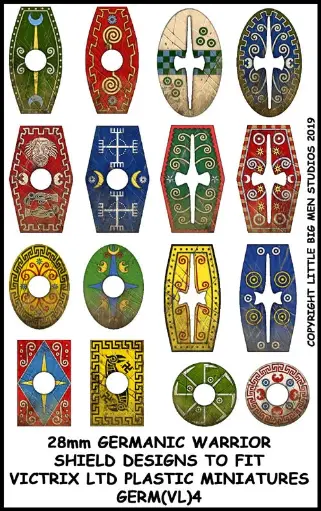 [ VICTRIXGERM(VL)4 ] Victrix Germanic Warriors Shield Designs GERM 4