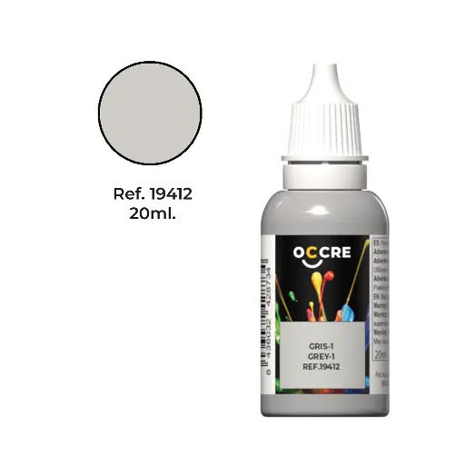 [ OCCRE19412 ] Occre Acrylic Paint Gray-1 20ml
