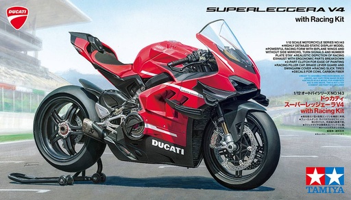 [ T14143 ] Tamiya Ducati Superleggera V4 with Racing Kit 1/12