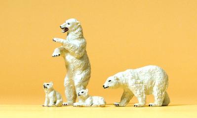 [ PRE20384 ] Preiser polar bears 1/87 HO