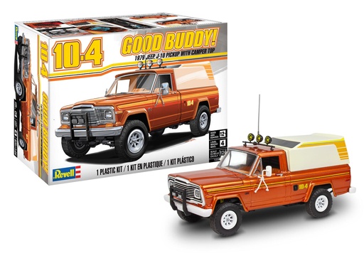 [ RE14568 ] Revell 1979 Jeep J-10 Pick up With Camper Top 1/24