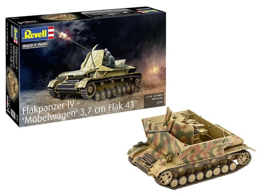 [ RE03363 ] Revell Flakpanzer IV - 'Möbelwagen' 3,7cm Flak 43 1/72