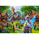 [ WC0813-XL ] Wooden city Fantasy village 1010 stukjes (houten legpuzzel)