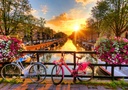 [ WC1010-0003-XL ] Wooden city bicycles in Amsterdam 1010 stukjes (houten legpuzzel)