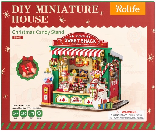 [ ROLIFEDS043 ] Rolife DIY Christmas Candy Stand 