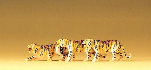 [ PRE20380 ] Preiser tigres  3 pcs  1/87  HO 