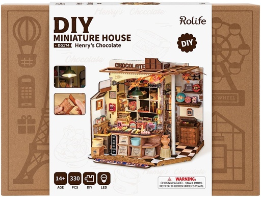 [ ROLIFEDG174 ] Rolife Henry's Chocolate DIY Miniature House 