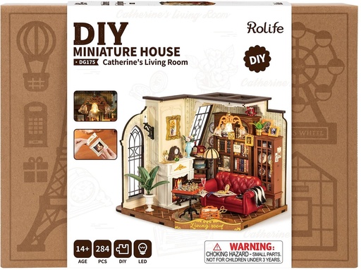 [ ROLIFEDG175 ] Rolife Miniature House Catherine's Living Room 