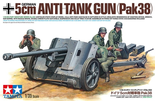 [ T35392 ] Tamiya German 5cm Anti-Tank Gun (Pak38) 1/35