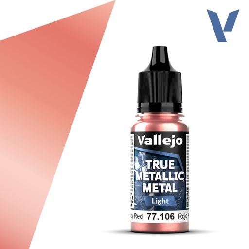 [ VAL77106 ] True Metallic Metal Ruby Red 18ml.