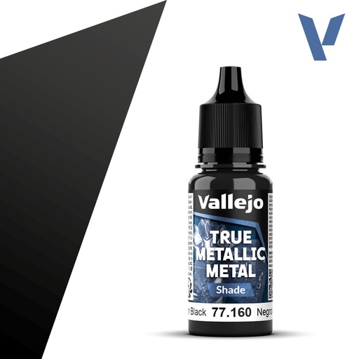 [ VAL77160 ] Vallejo True Metallic Metal Obsidian Black 18ml.