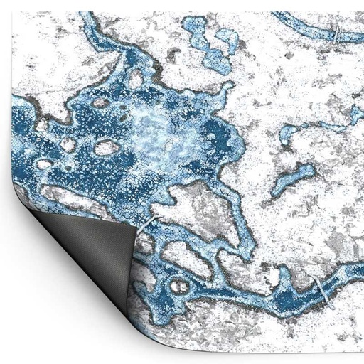 [ GSW6352 ] Green stuff world Neoprene Wargame Mat 44x60" (152,5x112cm) Blizzard Hollows