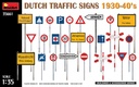 [ MINIART35661 ] Miniart DUTCH TRAFFIC SIGNS 1930-40’S
