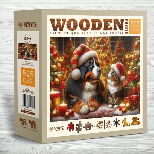 [ WC0704-L ] Wooden City Dog and Cat 505pcs.