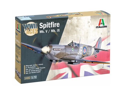 [ ITA-1482 ] Italeri Spitfire Mk.V / Mk. IX 1/72