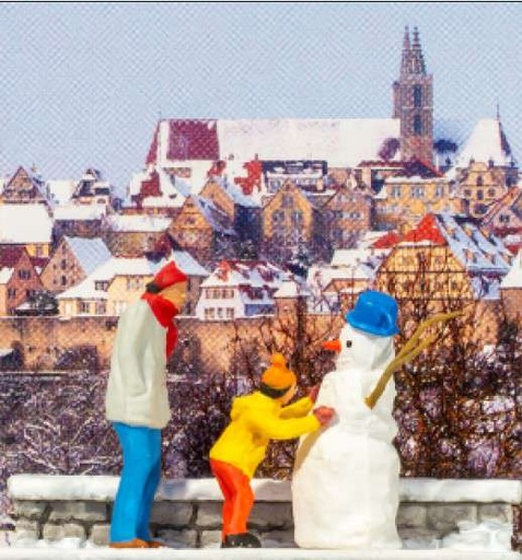 [ PRE99603 ] Preiser sneeuwman 1/87  schaal HO