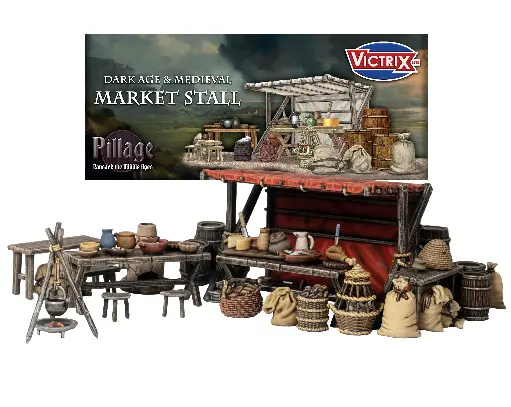 [ VICTRIXVXE008 ] MARKET STALL (Medieval & Dark Ages)