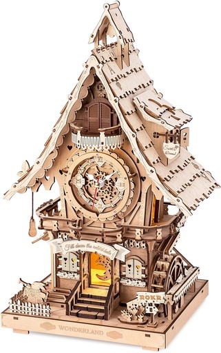 [ ROKRLC901 ] Rokr Cuckoo Clock Wood Color 