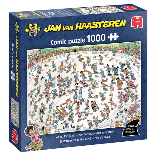 [ JUMBO00625 ] Jumbo Jan Van Haasteren - Skateboarden in de bowl - 1000 stukjes