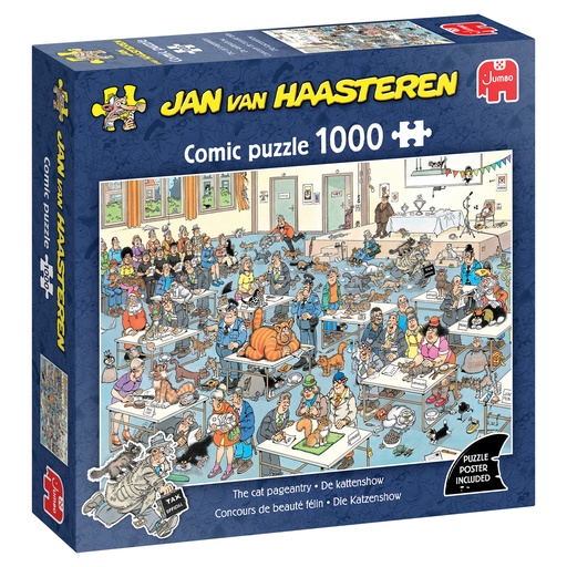 [ JUMBO00619 ] Jumbo Jan Van Haasteren - De Kattenshow - 1000 stukjes