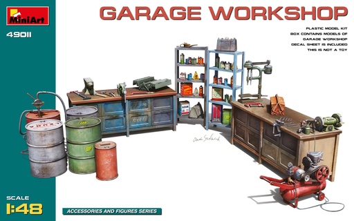 [ MINIART49011 ] Garage workshop 1/48 
