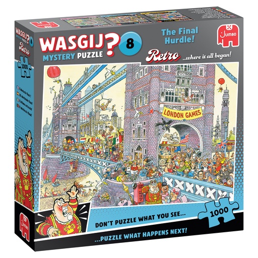 [ JUMBO00581 ] Jumbo Wasgij? Mystery Puzzle Retro - 8 - De Laatste Hindernis - 1000 stukjes