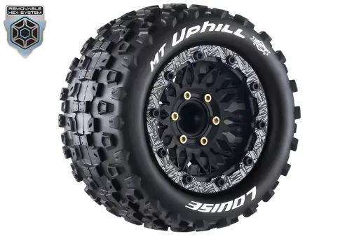 [ PROLR-T3309SX ] Louise RC - MFT - MT-UPHILL - 1/10 Monster Truck Tire Set