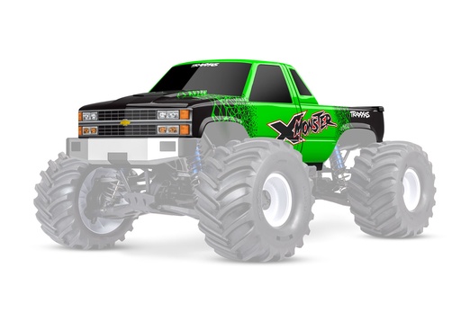 [ TRX-7697-GRN ] Traxxas Green X-Monster Chevrolet GMT400 CK Truck Body - trx7697-green