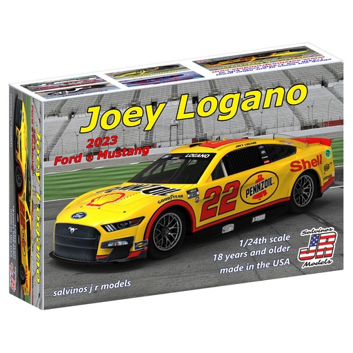 [ SALPF2023JLP ] Salvinos 2023 #22 Pennzoil 1:24 Ford Mustang Model Car - Joey Logano