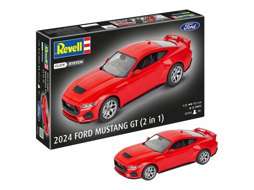 [ RE07743 ] Revell Click System 2024 Ford Mustang GT (2in1)