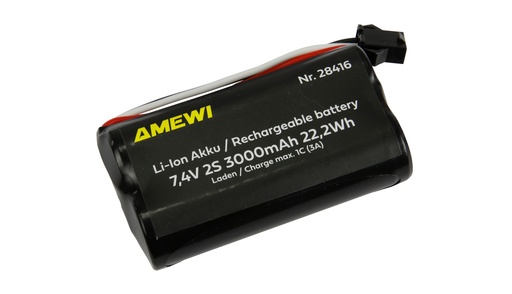 [ AMEWI28416 ] Amewi Li-Ion Battery 2S 7,4V 3000mAh HBX 3-Pin