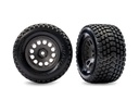 [ TRX-10772-GRAY ] Tamiya Gray Front Mini XRT Wheels w/ Gravix Tires (2) - trx10772-gray