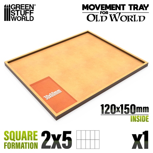 [ GSW12763 ] Green Stuff World Movement Tray 120x150mm