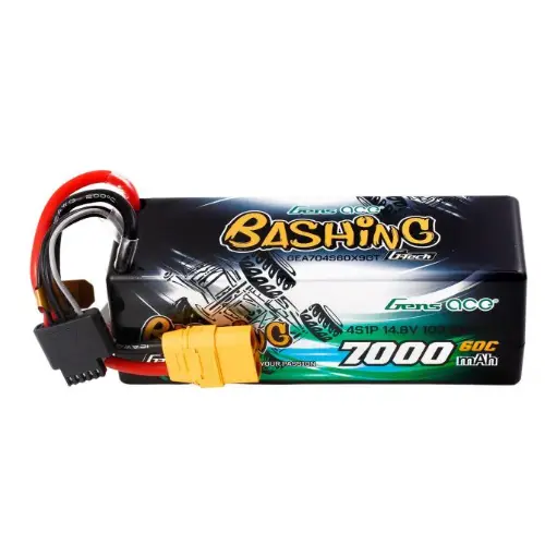 [ GEA704S60X9GT ] Gens Ace G-Tech 7000mAh 14.8V 60C 4S1P Lipo Battery Pack with XT90 Plug Bashing Series