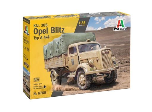 [ ITA-6760S ] Italeri Kfz. 305 Opel Blitz Type A 4x4 1/35