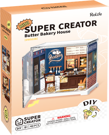 [ ROLIFEDWS03B ] Rolife Mini Super Creator Butter Bakery House