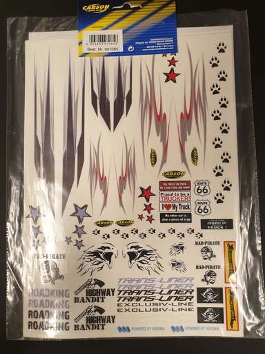 [ CA907085 ] Carson stickers truck tamiya (versiering)