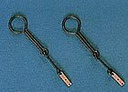 [ COL61 ] Corel metalen stropbevestiging doodskopjes  7 mm 30st
