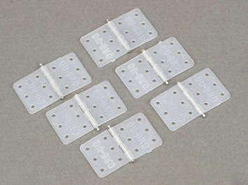 [ D118 ] Dubro scharnieren nylon/ hinges 11x13mm 6pcs
