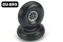 [ D300TL ] Dubro treaded lightweight wheel 76mm   as 5/32"  4mm