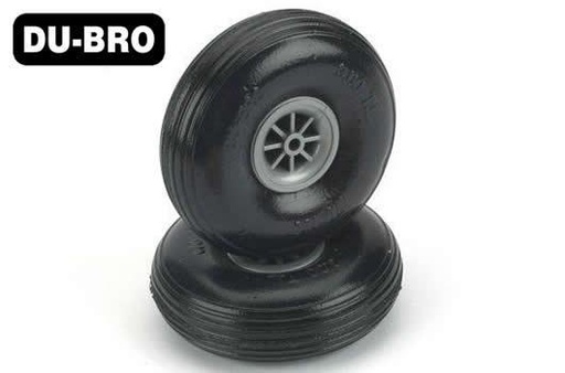 [ D300TL ] Dubro treaded lightweight wheel 76mm   as 5/32"  4mm