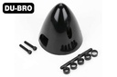 [ D291 ] Dubro spinner 23/4"  (70mm)  zwart