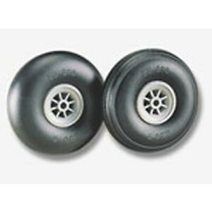 [ D350TL ] Dubro treaded lightweight wheel 3 1/2"  (89mm)  as 5/32" (4mm)
