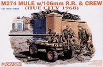 [ DRA3315 ] M274 MULE w/106mm R.R. & CREW (HUE CITY 1968) 