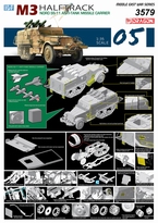 [ DRA3579 ] IDF M3 Halftrack nord SS 11 Anti-tank missile carrier 