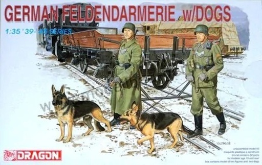 [ DRA6098 ] 1/35 GERMAN FELDGENDARMERIE w/DOGS 