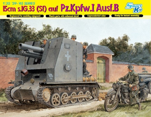 [ DRA6259 ] Dragon 15cm s.IG.33 (Sf) AUF Pz.Kpfw.I Ausf.B (SMART KIT)