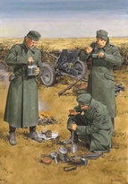 [ DRA6697 ] CHOW TIME GERMAN ANTI-TANKGUN CREW w/3,7cm PaK 35/36  1/35
