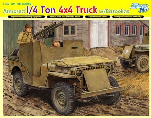 [ DRA6748 ] 1/4-TON TRUCK 4x4 AROMORED TRUCK w/BAZOOKA 